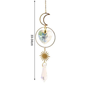 New Crystal Guardian Angel Wing Sun Catcher Angel Crystal Prism Pendant Sun Catcher Windows Outdoor Garden Hanging Decor Gifts Rainbow Collection With Crystal Wind Chimes For Home Garden Hanging Decoration