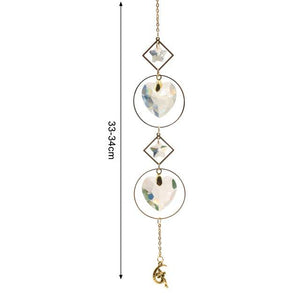 New Crystal Guardian Angel Wing Sun Catcher Angel Crystal Prism Pendant Sun Catcher Windows Outdoor Garden Hanging Decor Gifts Rainbow Collection With Crystal Wind Chimes For Home Garden Hanging Decoration