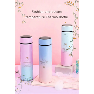 500ML Smart Thermos Water Bottle Led Digital Temperature Display Stainless Steel Coffee Thermal Mugs Intelligent Insulation Cups