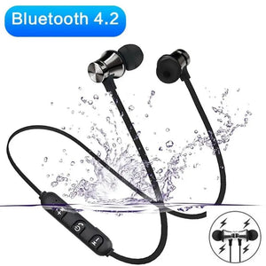 Magnetic Wireless Bluetooth Earphone Music Neckband Sports Earphones For Running & Workout
