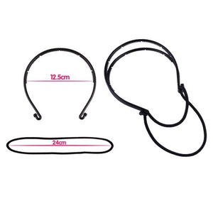 New Double Root Hair Hoop Head Band Adjustable Hair Clips Women Hoop Elastic Rubber Bands Ring Hair Styling Tools Hair Braider For Women Hair Styling