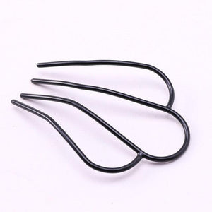 New Double Root Hair Hoop Head Band Adjustable Hair Clips Women Hoop Elastic Rubber Bands Ring Hair Styling Tools Hair Braider For Women Hair Styling
