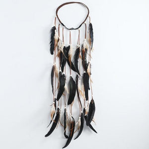 New Fashion Feather Rope Crown Hair Band Boho White Elastic Festival Headband for Women Fashion Female Gorgeous Hair Accessories For Women