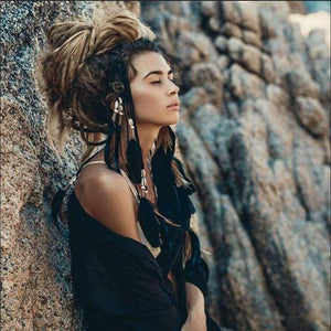 New Fashion Feather Rope Crown Hair Band Boho White Elastic Festival Headband for Women Fashion Female Gorgeous Hair Accessories For Women