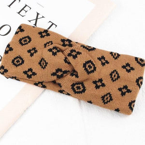 New Fashion Luxury Brand Women Hairband Warm Casual Woolen Knitted Girl Headband Big Bow Knot Turban Autumn Gorgeous Hair Accessories For Women