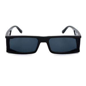 New Fashion Rectangle Small Sunglasses For Women Luxury Style Mirror Black Clear Lens Retro Colourful Lens Frames Elegant Summer Design