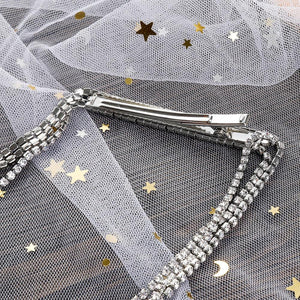 New Fashion Rhinestone Tassel Hair Barrettes For Women Hair Clips Golden Sliver Hairpin Female Hairgrips Wedding Hair Accessories for Brides and Bridesmaids