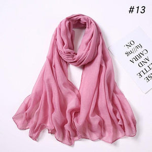 New Fashion Soft Cotton Elegant Viscose Scarf Ladies Scarf Shawls Lightweight Elegant Wraps  Muslim Hijab scarf scarves For Women