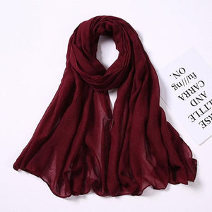 New Fashion Soft Cotton Elegant Viscose Scarf Ladies Scarf Shawls Lightweight Elegant Wraps  Muslim Hijab scarf scarves For Women