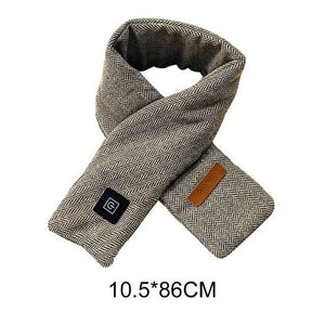 New Fashion Winter USB Heated Scarf Unisex Neck Warmer Neckerchief Winter Rechargeable Heating Elegant Scarf Neck Heating Pad Lightweight Shawl To Keep Your Neck Warm Shawl For Women