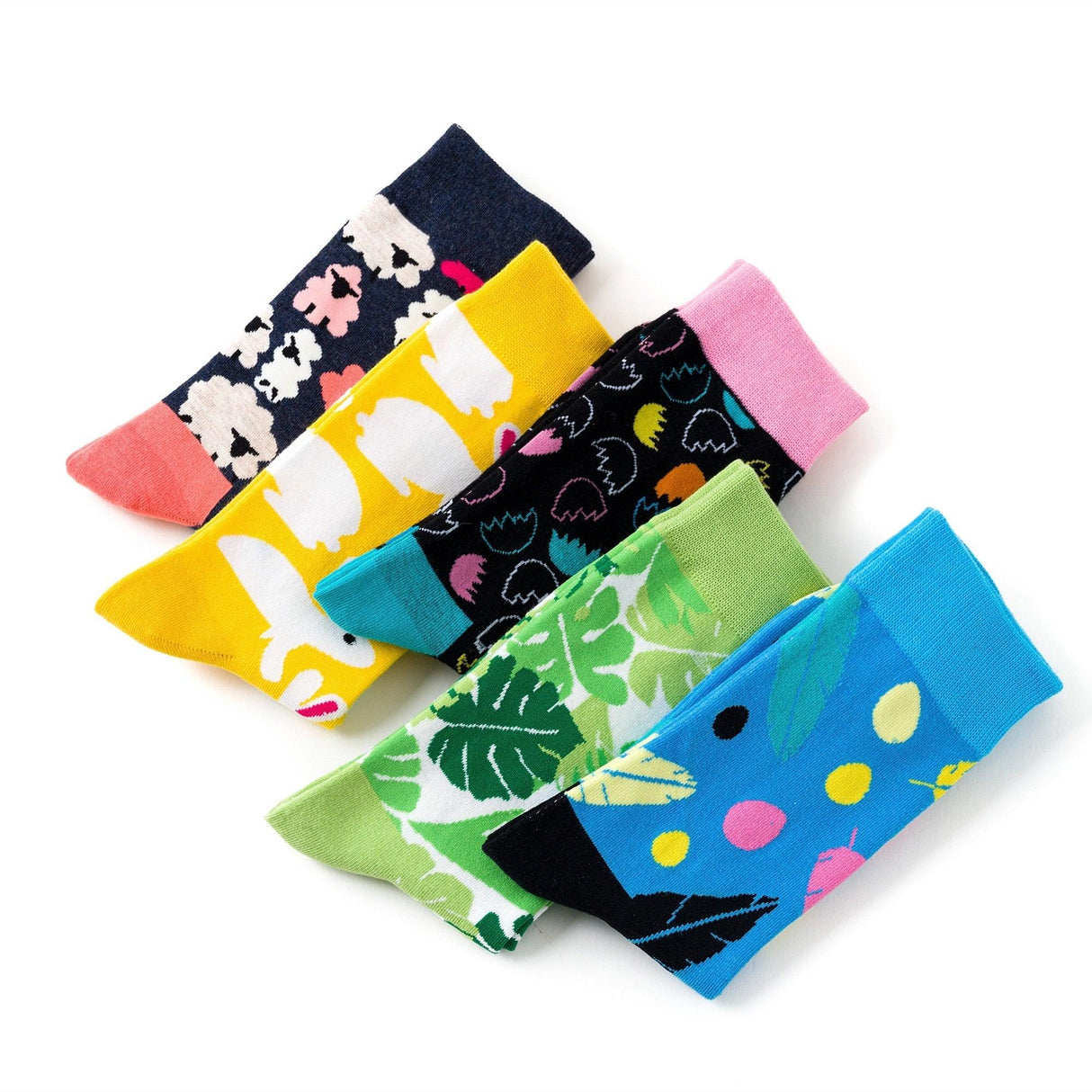New Funny Women Fashion Harajuku Colorful Socks Cute Art Egg Series Personality Cotton Female socks Novelty Cotton Socks For Men And Women