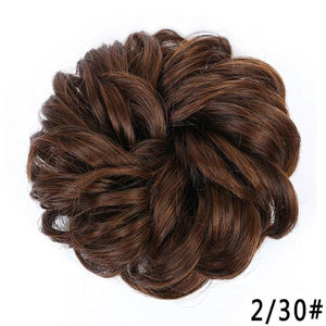 New Girl's Synthetic Chignon Red Pink Purple Blue Green Curly Messy Bun Kids Donut Roller Hair Bun Heat Resistant Fake Hair Wigs For Black Women Cosplay Wigs For Women