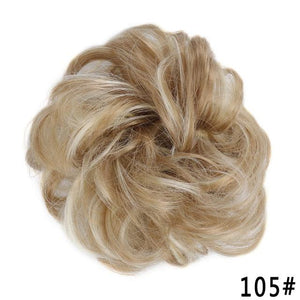 New Girl's Synthetic Chignon Red Pink Purple Blue Green Curly Messy Bun Kids Donut Roller Hair Bun Heat Resistant Fake Hair Wigs For Black Women Cosplay Wigs For Women