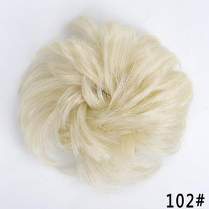 New Girl's Synthetic Chignon Red Pink Purple Blue Green Curly Messy Bun Kids Donut Roller Hair Bun Heat Resistant Fake Hair Wigs For Black Women Cosplay Wigs For Women