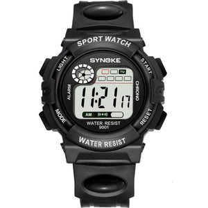 New Girls Boys Watch Waterproof 50M Electronic Watches Luminous Dial Fashion Sports Waterproof Casual Electronic Analog Quartz 7 Colorful Led Watches With Alarm Stopwatch Silicone Band Luminous Wristatches