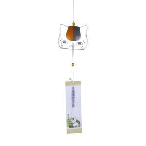 New Glass Cat Pattern Wind Chime Bell Home Garden Hanging Decor DIY Gift Glass Wind Chime Birthday Valentine's Day Gift Home Spa Kitchen Office Decor