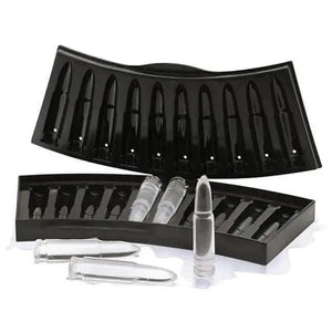 New Incredible Gun Bullet Skull Ice Cube Maker Bullet Ice Cube Tray Chocolate Mold Home Bar Accessories Whiskey Wine Ice Cream Tool