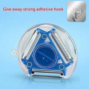 New Incredible Magic Trio Peeler Set Slicer Stainless Steel Peeler Shredder Cutter Multi Peel Blade Kitchen Tool