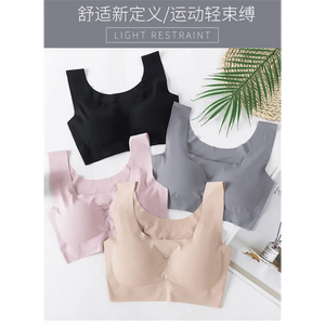 New Incredible Seamless Sports Bra Women's Padded Push Up Sports Yoga Top Shockproof Plus Size Gym Workout Bra U Back Sports Vest