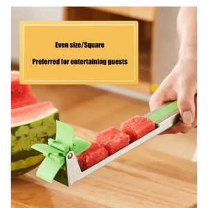 New Incredible Watermelon Cutter Multi Melon Knife Slicer Cutting Machine Stainless Steel Windmill Fruit Household Artifact Kitchen Tool