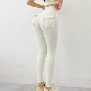 New Leggings Women's Pants Sport Yoga Pants Tight High Waist Elastic Women's Pocket Legging Women's High Waist Yoga Pants Tummy Control Slimming Bottom Leggings Workout Running Pants