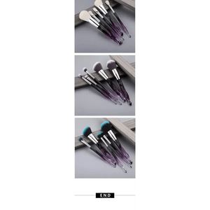 New Luxury Cosmic Color New Luxury Crystal Makeup Brushes Powder Foundation Eyeshadow Eyebrow Cosmetics for Face Fan Make Up Brush Set