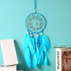 New Luxury Original Silver Gray Dream Catcher 2 Ring Feather Hanging Art Gifts To Bestie Friends Creative Valentine's Day Gifts