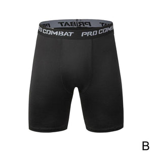 New Male Fitness Quick-Drying Tight Shorts Elastic Compression Leggings Training Pants Men Running Shorts Comfort Black Gray Mens Running Compression Pants Workout Cool Quick Dry Sports Shorts for Running Athletic Underwear