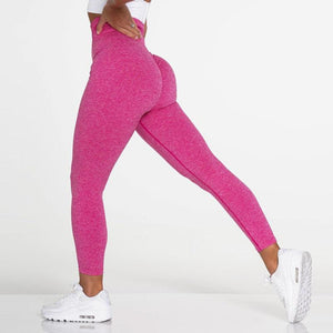 New Pink Seamless Leggings Women Workout Gym Clothing Push Up Legging Lifting Leggings For Women Seamless Workout Leggings High Waist Yoga Pants Sport Women Fitness Active Wear
