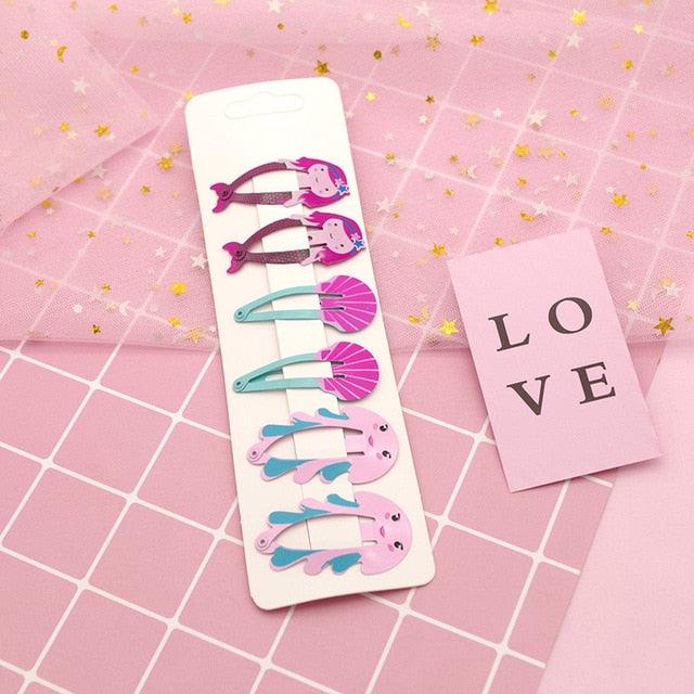 New Printed Cute Cartoon Fruit BB Clips Hairpins Girls Hair Accessories Children Headwear Baby Hair Clips Headdress Gorgeous Hair Accessories For Girls