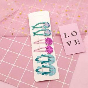 New Printed Cute Cartoon Fruit BB Clips Hairpins Girls Hair Accessories Children Headwear Baby Hair Clips Headdress Gorgeous Hair Accessories For Girls