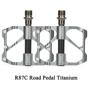New  Road Bike Pedal Non-Slip Ultra-Light Aluminum 3 Ball Bearing Cycling Pedals Mountain Bike Pedals Pedals Aluminum Bicycle Flat Platform Pedals Lightweight Non-Slip Sealed Bearing For Road Mountain