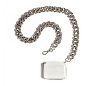 New Sparkling Thick Metal Chain Shoulder Bag Bike Wallet, Mini Bag, Coin Purse. Fashionable Women Pack Leather Crossbody Bags