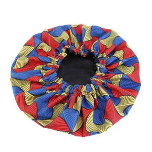 New Stunning Extra Large Satin Lined Bonnet Women Big Size Beauty Print Satin Silk Bonnet Sleep Night Cap Head Cover Bonnet Hat