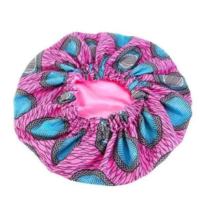 New Stunning Extra Large Satin Lined Bonnet Women Big Size Beauty Print Satin Silk Bonnet Sleep Night Cap Head Cover Bonnet Hat