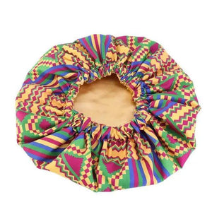 New Stunning Extra Large Satin Lined Bonnet Women Big Size Beauty Print Satin Silk Bonnet Sleep Night Cap Head Cover Bonnet Hat