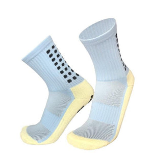 Unisex Cycling Socks Football Socks Round Silicone Suction Cup Grip Anti Slip Soccer Socks Sports Baseball Rugby Socks For Men And Women
