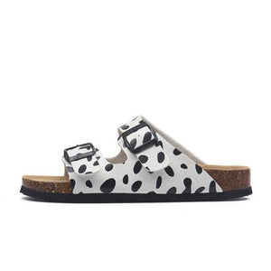 New Summer Beach Slippers Casual Double Buckle Non-slip Clogs Slides Women Slip On Flip Flop Women's Comfort Slides Double Buckle Adjustable EVA Flat Sandals