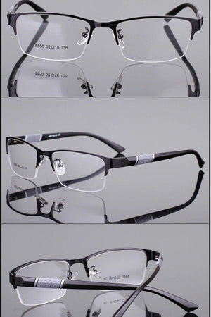 Lightweight Alloy Semi-Rimless Reading Glasses For  Men And Women With Quality Half Frame  Men Reading Glasses  For Men New Retro Eyewear
