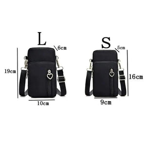 New Trendy Crossbody Zipper  Shoulder Bag For Ladies And Girls Multifunction Handbag Wrist Purse For Females