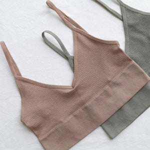 New Trendy Open Back Bra Seamless Brassiere, Comfortable Top Women Wire free Low Back Underwear No Pad Unlined Backless Bra