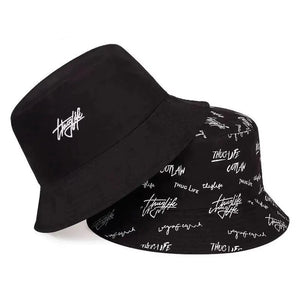 New Trendy Summer Bucket Hats For Women Men's Panama Hat Double-sided Panama Sun Fishing Hat Fisherman Cap for Boys/Girls