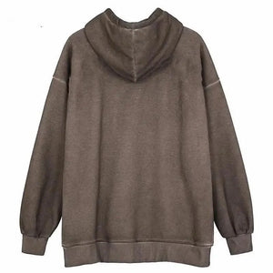 New Trendy Vintage Hip Hop Streetwear Women Hoodies Angel Dark Print Zipper Jacket Coat Hooded Top Clothes Men Women Punk Outwear