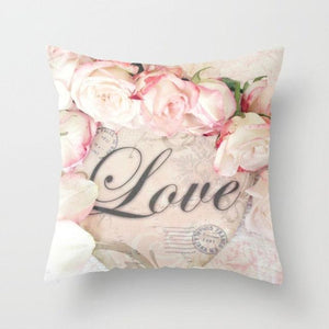 New Velvet Cushion Cover Pillowcase Colorful Flower Cushion Sunflower Rose Mediterranean Pillow Case Decor Sofa Throw Pillows Room 45x45CM