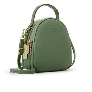 New Versatile Big Capacity 3 Layer Women Backpack Fashionable Small Backpack For Ladies Soft Leather Shoulder Crossbody bag for Female