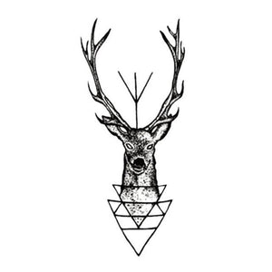 New Waterproof Temporary Wolf Sticker Tattoo Mens Modern Tattoo Realistic Design