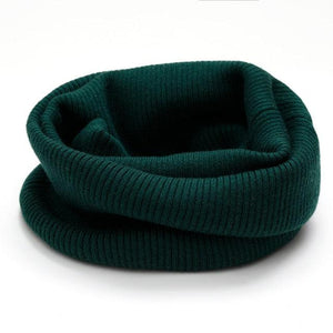 New Winter Autumn Solid Color Soft Cashmere Knit Ring Scarves Neck Warmer Elastic Neck Gaiter Head Wrap Headwear Comfort Collar Female Winter One Loop Scarf For Women