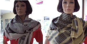 New Winter Women Men Windproof Warmer Military Scarf Muslim Hijab Unisex Scarves Tassel Desert Arab Keffiyeh Shawl  Scarf Military Shemagh Tactical Desert Keffiyeh Head Neck Scarf Arab Wrap with Tassel