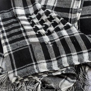 New Winter Women Men Windproof Warmer Military Scarf Muslim Hijab Unisex Scarves Tassel Desert Arab Keffiyeh Shawl  Scarf Military Shemagh Tactical Desert Keffiyeh Head Neck Scarf Arab Wrap with Tassel