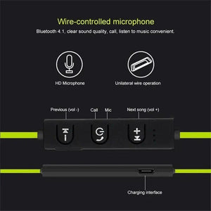 New Wireless Bluetooth Earphones Training Headphones Music Sport Headset Gaming Handsfree For All Smart Phones Bluetooth Earphone Wireless Headphones for Mobile Phone Sports Stereo Bluetooth